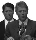 Al Gore and Bill Clinton
